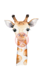 Rasch Bambino 253306 Giraffe digitaal geprint fotobehang 150 x 300cm hoog
