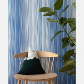 Studio Ditte Strepen behang kobaltblauw (met gratis lijm!)