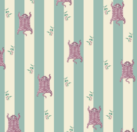 Creative Lab Wild Streaks Turquoise 292,2cm x 280cm hoog (met gratis lijm!)