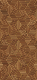 Eijffinger Gilded 340181 Veneer Diamonds Mahogany