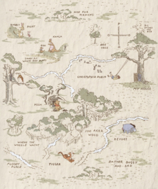 Komar Into Adventure IADX4-042 Winnie the Pooh Map 200cm x 280cm hoog