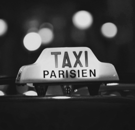 Fotobehang City Love CL23B Taxi Parisien