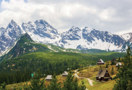 Fotobehang In de Bergen (Alpen)