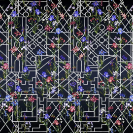 Christian Lacroix Maison PCL7053/02 Fretwork Garden Panoramic Indigo