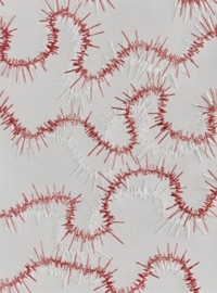 Komar Smooth fotobehang - Stitch white  V4-722
