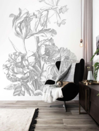 Kek Book V wp-335 Engraved Flowers 389,6cm breed x 280cm hoog (met gratis lijm!)