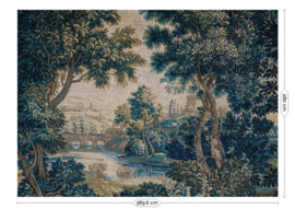 Kek Book V wp-799-r Landscape Tapestries 389,6cm breed x 280cm hoog (met gratis lijm!)