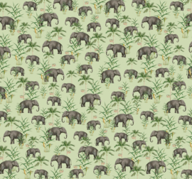 Creative Lab Amsterdam Oscar the Elephant Green 292.2cm x 280cm hoog