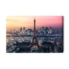 Canvasdoek Panorama Of Paris