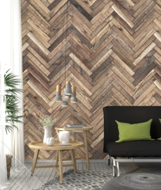 Colorchoc New Materials fotobehang 7054 planken visgraat