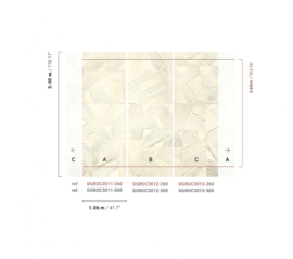 Masureel Rock Paros White DGROC3011-260 (A) (met gratis lijm!)