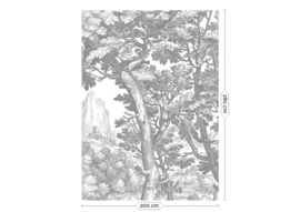 Kek Book III wp-779 Engraved Landscapes 200cm breed x 280cm hoog