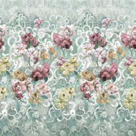 Designers Guild PDG1153/03 Tapestry Flower Eau de Nil 140cm x 300cm hoog