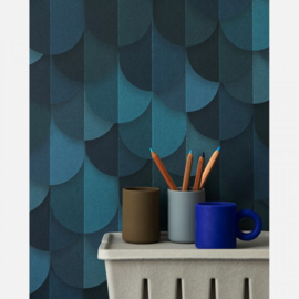 Studio Ditte Waterval behang blauw