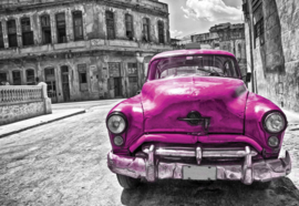 Fotobehang Vintage Car Cuba Havana