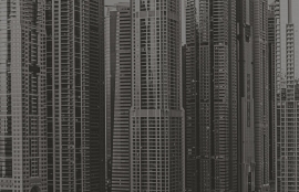 Fotobehang City Love CL70A Dubai wolkenkrabber