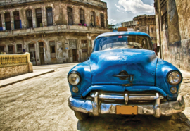 Fotobehang Vintage Car Cuba Havana