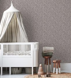 Annet Weelink Ditsy Daisy Lilac behang (met gratis lijm!)