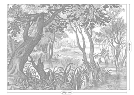 Kek Book V wp-646 Engraved Landscapes 389,6cm breed x 280cm hoog (met gratis lijm!)