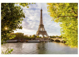 Fotobehang Eiffeltoren vanaf de Seine