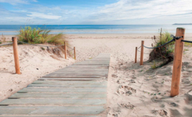 Fotobehang naar het Strand