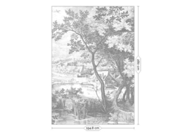 Kek Book V wp-619 Engraved Landscapes 194,8cm breed x 280cm hoog (met gratis lijm!)