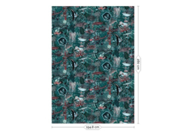 Kek Book V wp-686 Underwater Jungle 194,8cm breed x 280cm hoog (met gratis lijm!)
