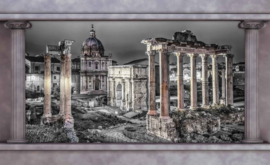 Fotobehang Doorkijk met Pilaren Ruines van Rome
