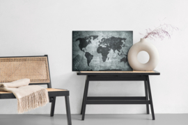 Canvasdoek World Map In Vintage Style