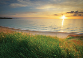 Fotobehang Meer bij zonsopgang