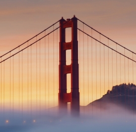 Fotobehang City Love CL40A San Francisco Golden Gate Bridge
