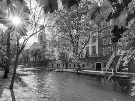 Fotobehang Holland 1404 - Utrecht oude gracht
