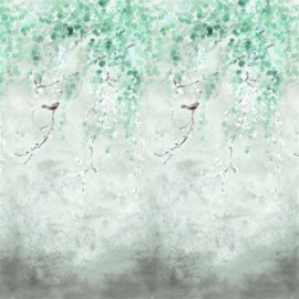 Designers Guild PDG1116/02 Shinsha Scene 1 Celidon 140cm x 300cm hoog (met gratis lijm!)