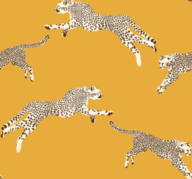 Hookedonwalls Scalamandré JV26020 Leaping Cheetah (met gratis lijm!)