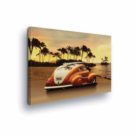 Canvasdoek Beach Car