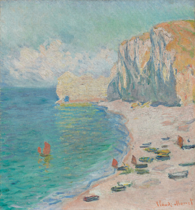 Dutch Painted Memories 8074 The beach and the Falaise d'Amont