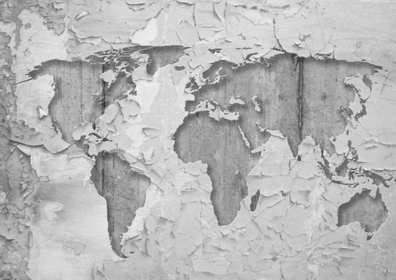 Rusteloosheid Guinness naar voren gebracht Fotobehang Wereldkaart in Beton | Wallart by Behangexpert | Behang koop je  online bij Behangexpert !