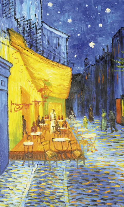 Fotobehang Café terras (van Gogh)