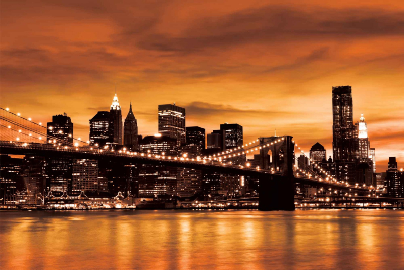 Afscheid Nuttig Rijk Fotobehang New York City Brooklyn Bridge | Wallart by Behangexpert serie 1  | Behang koop je online bij Behangexpert !