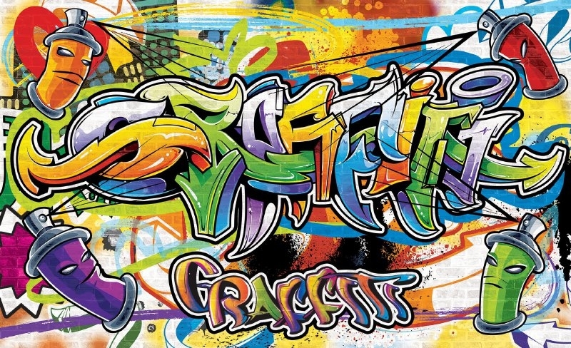 Graffiti behang gamma