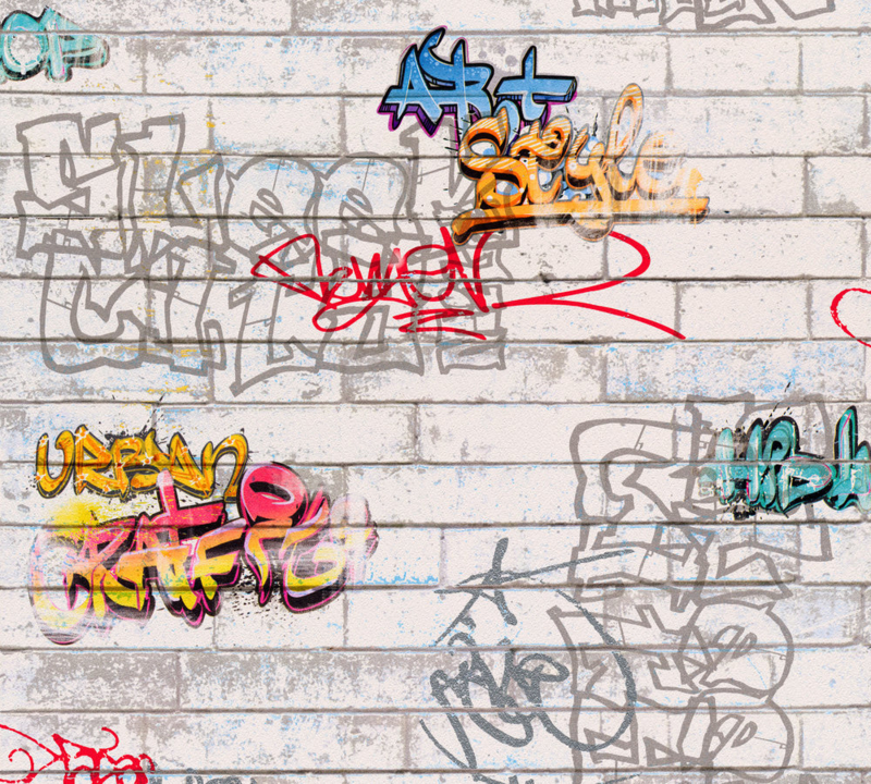 gebouw Gezond eten aanraken Graffiti behang kopen? - Voordelig bij Behangexpert