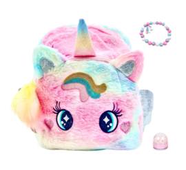 Unicorn Rugtasje Fluffy Eyes Cadeau PAKKET + armbandje + lipgloss