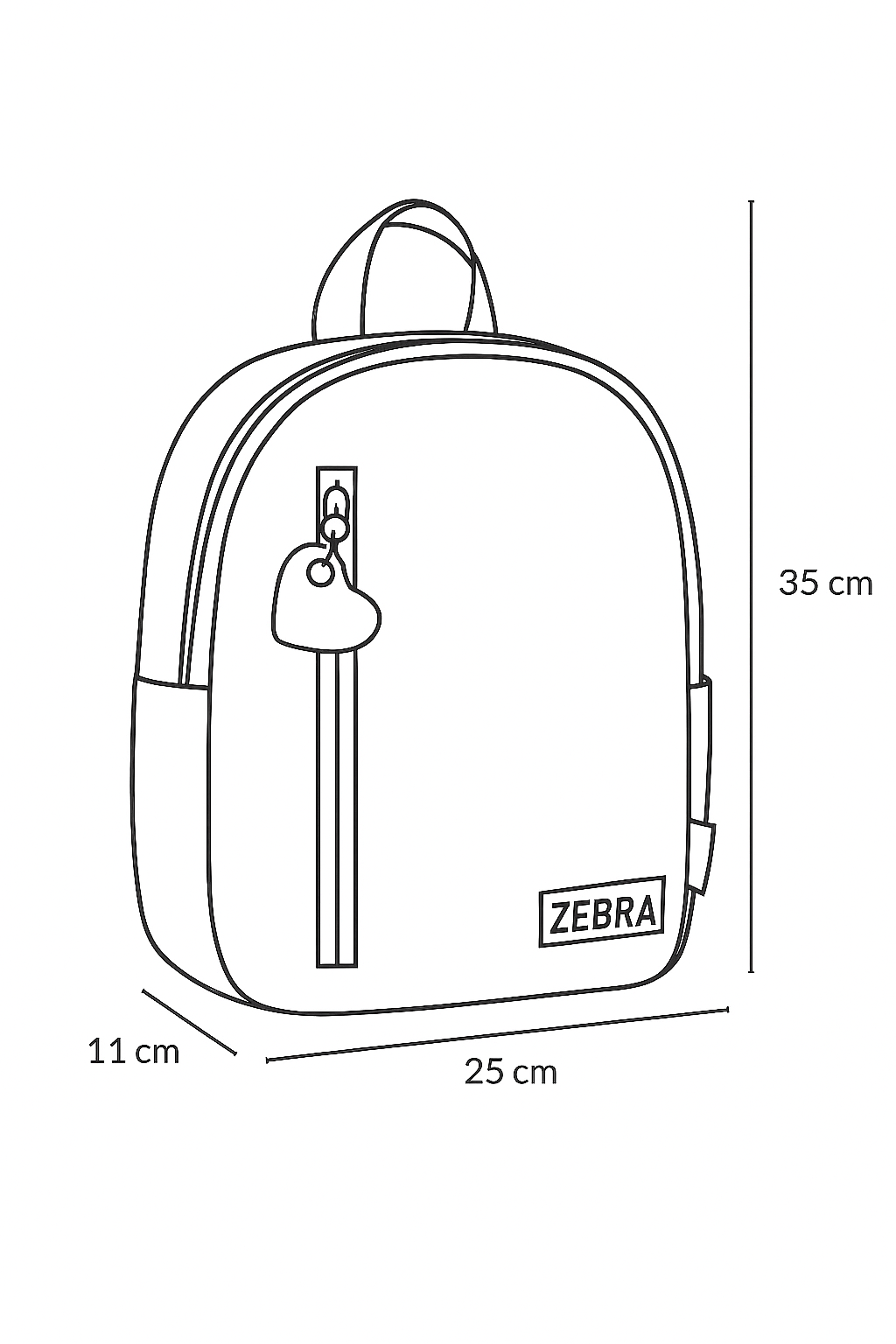 Zebra Rugzak Unicorn Fantasy Mint (m) + gratis armbandje