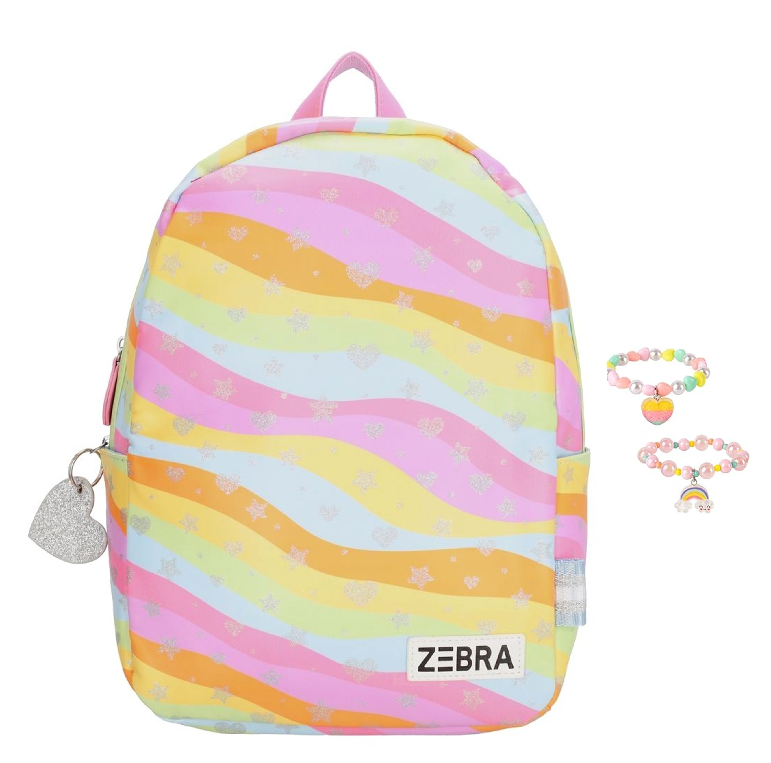 Zebra Rugzak Colour Waves - rugtas, schooltas, kinderrugzak + kadootje