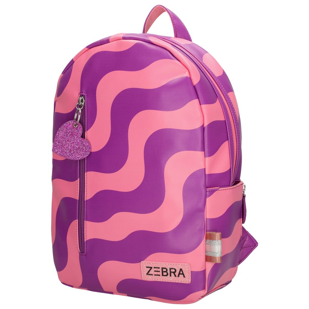Zebra Rugzak Pink Waves - rugtas + kadootje
