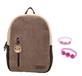 Zebra Rugzak - rugtas - Teddy Bear brown + gratis kadootje