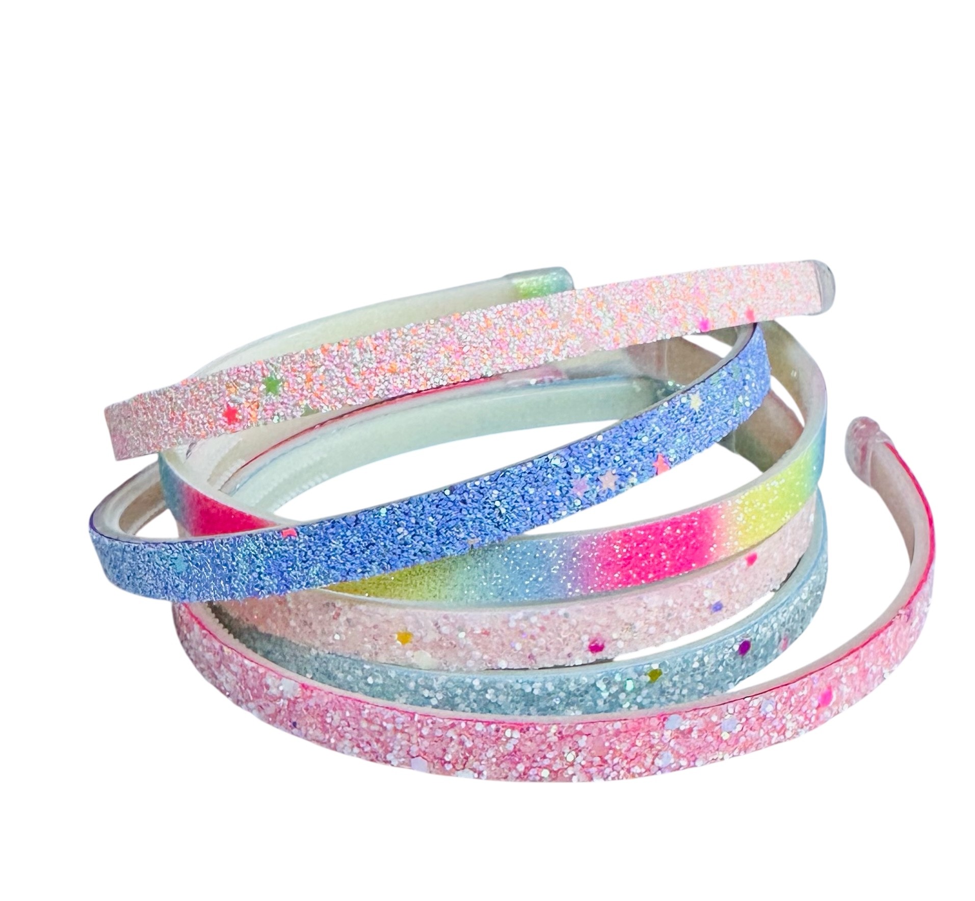 Prinsessen Schoentjes Blauw + glitter haarband