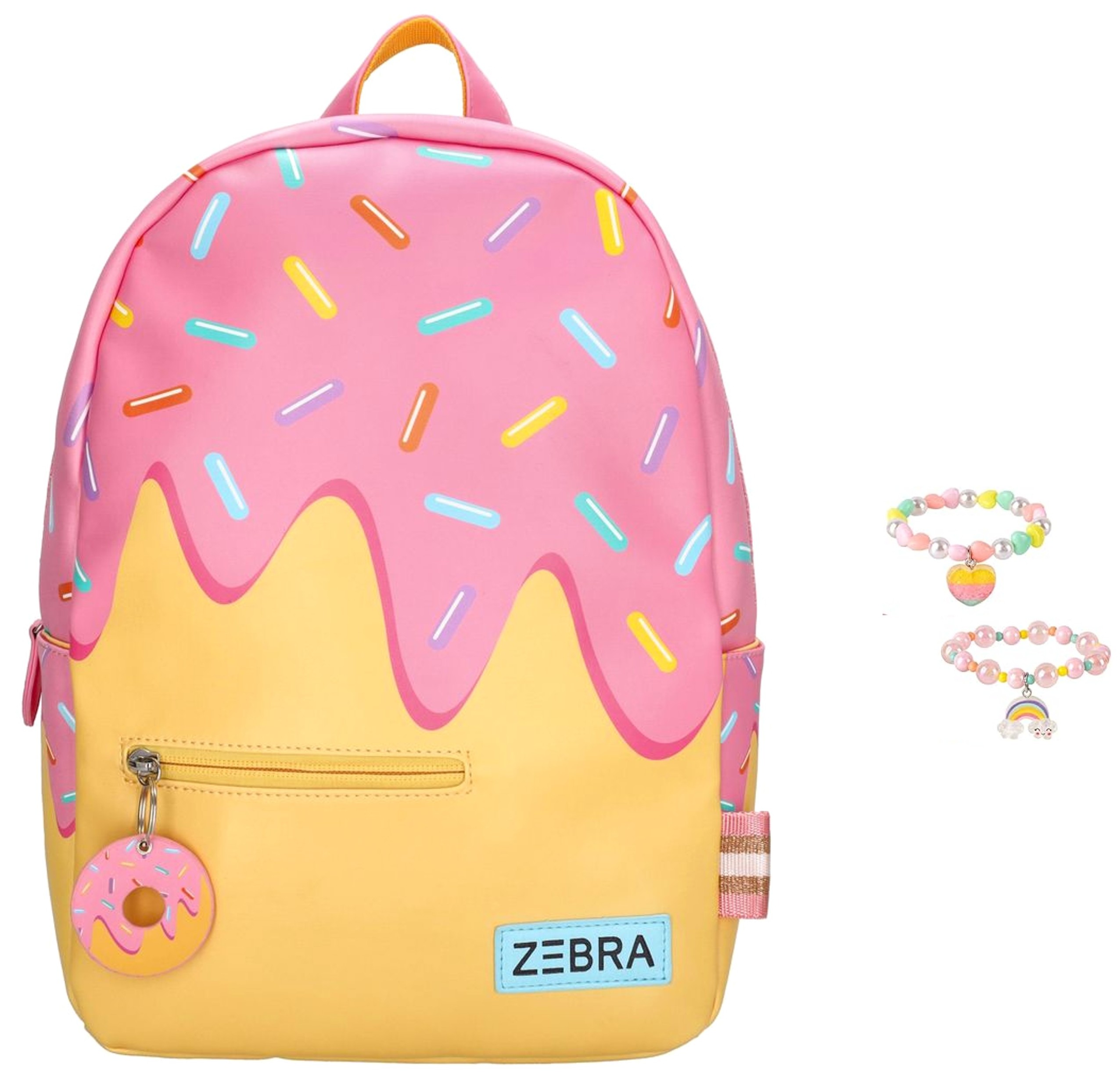 Zebra Rugzak Donuts - rugtas, schooltas, kinderrugzak + kadootje