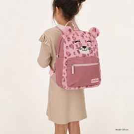 Zebra Rugzak Roze knuffel luipaard - rugtas, schooltas, kinderrugzak + kadootje