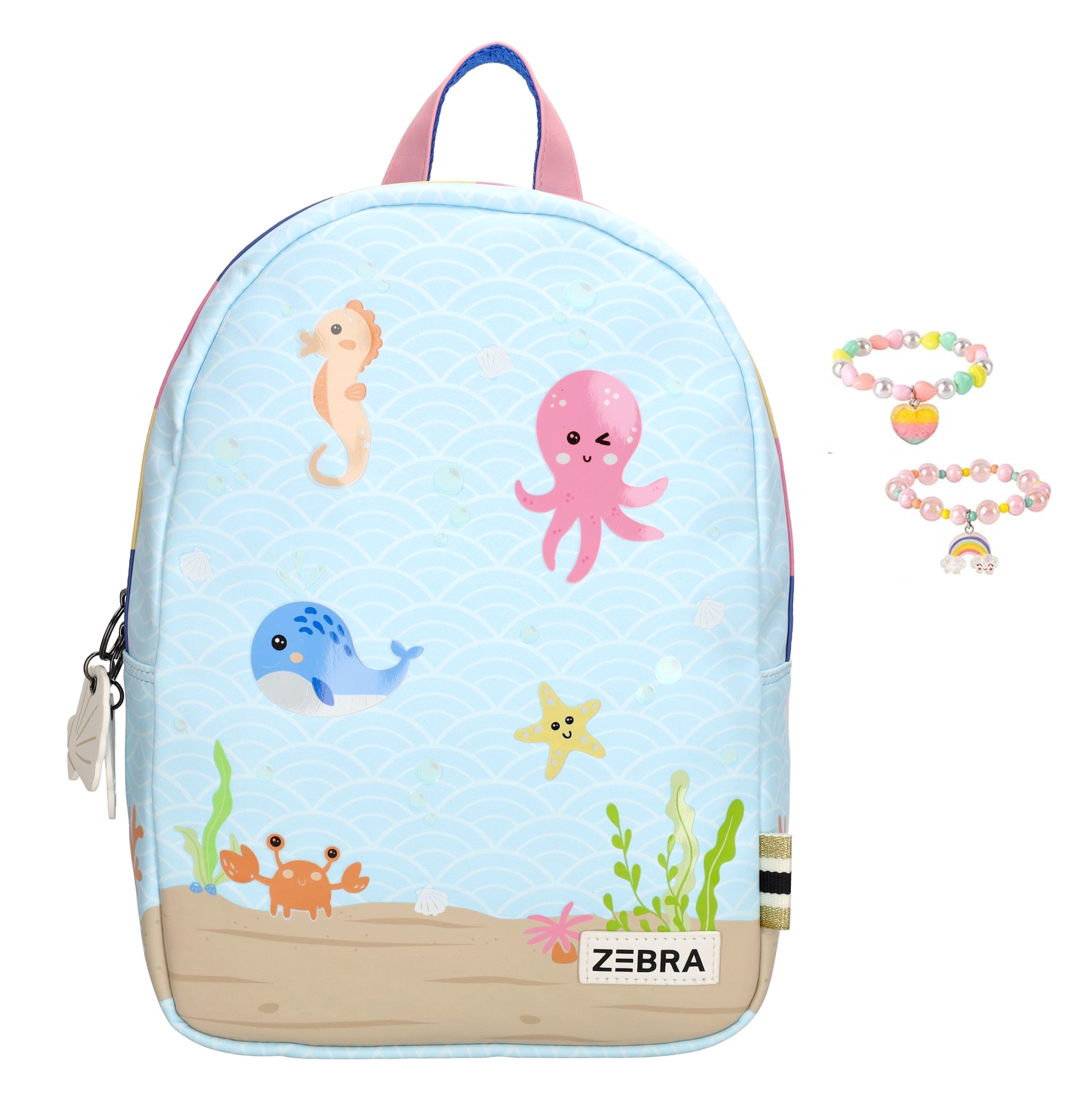 Zebra Rugzak Zee Dieren - rugtas, schooltas, kinderrugzak + kadootje